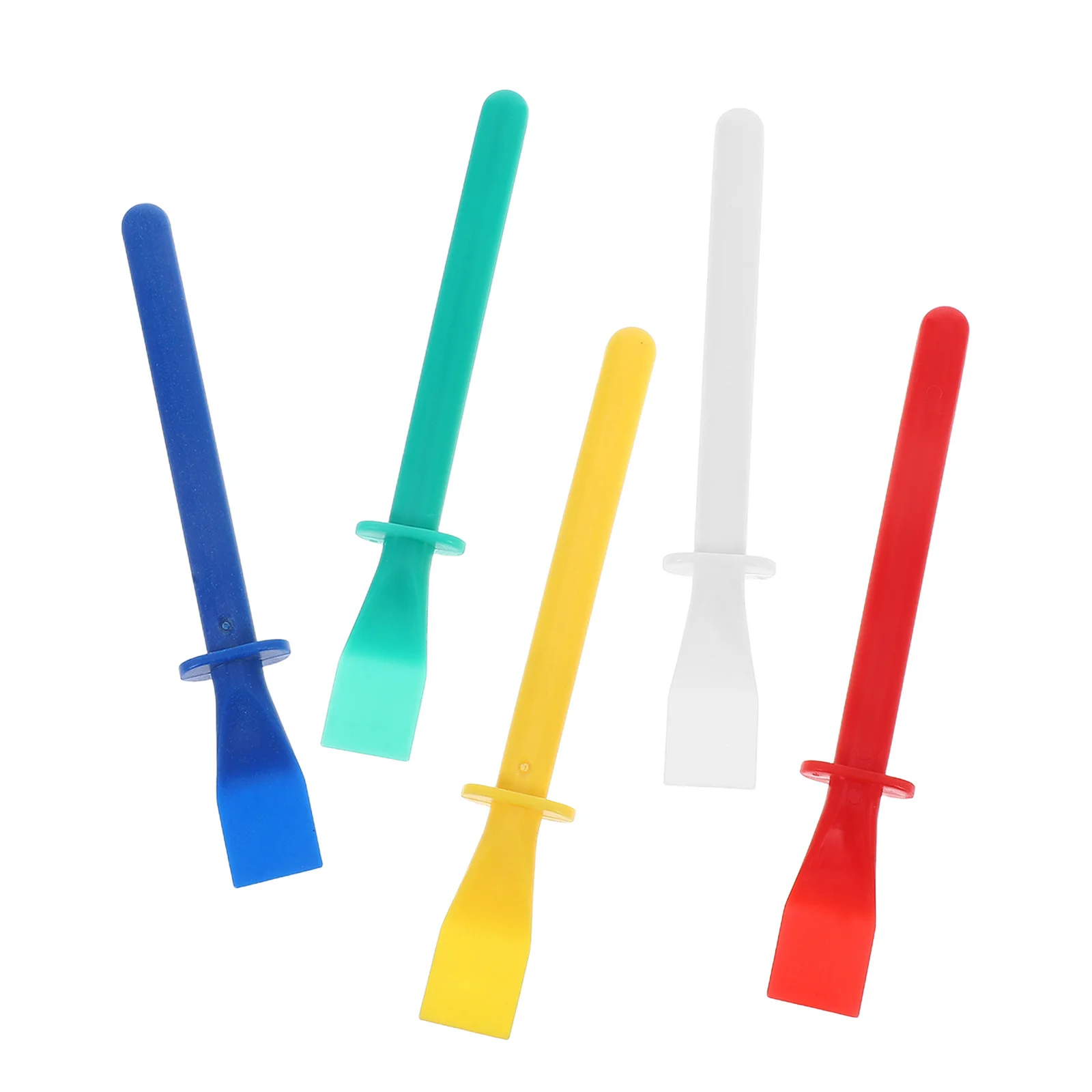 

5pcs Colored Plastic Glue Applicator Leatherwork Diy Craft Projects Even Glue Spreader Tool For Bags Belts Shoes Painting