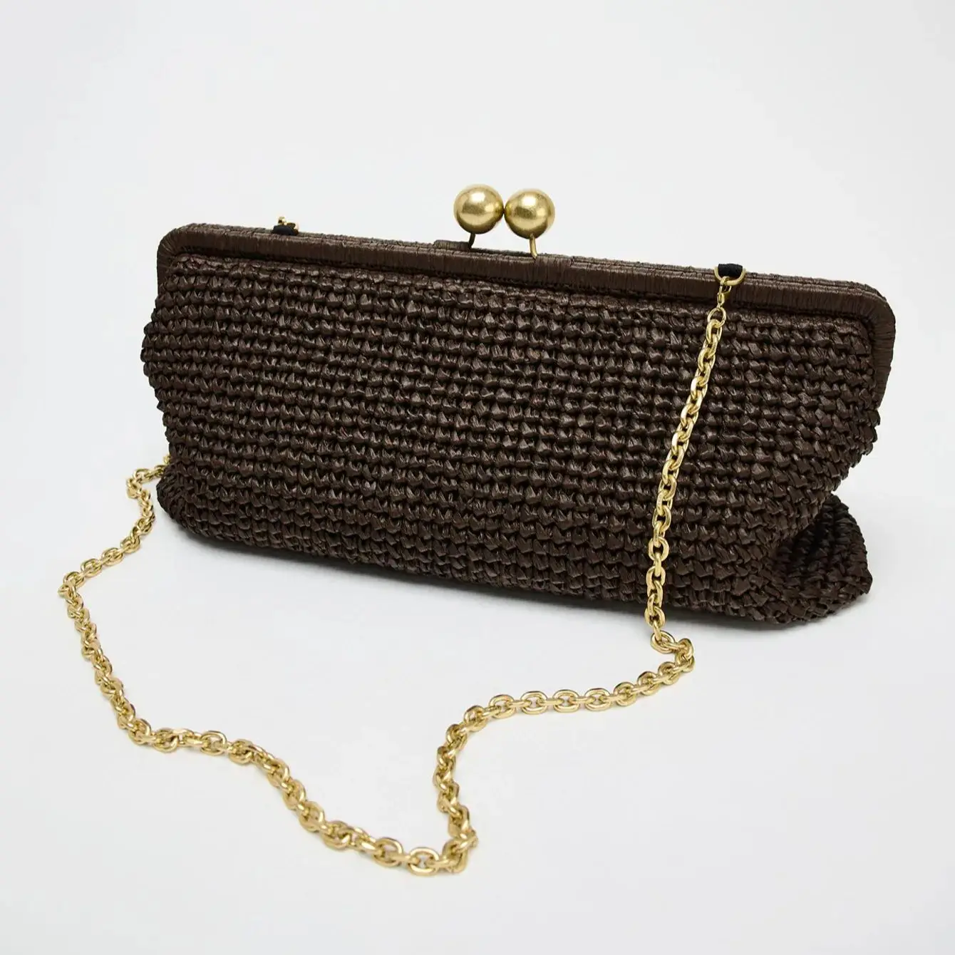 

New Handmade Woven Women's Bag Shoulder Bag Clip Bags Light Luxury And Versatile Banquet Clutch Bags