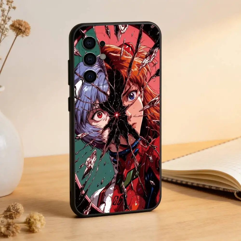 Neon Genesis Evangelion Phone Case For Samsung S25,S24,S21,S22,S23,S30,Ultra,S20,Plus,Fe,Soft Silicone Black Cover view 2
