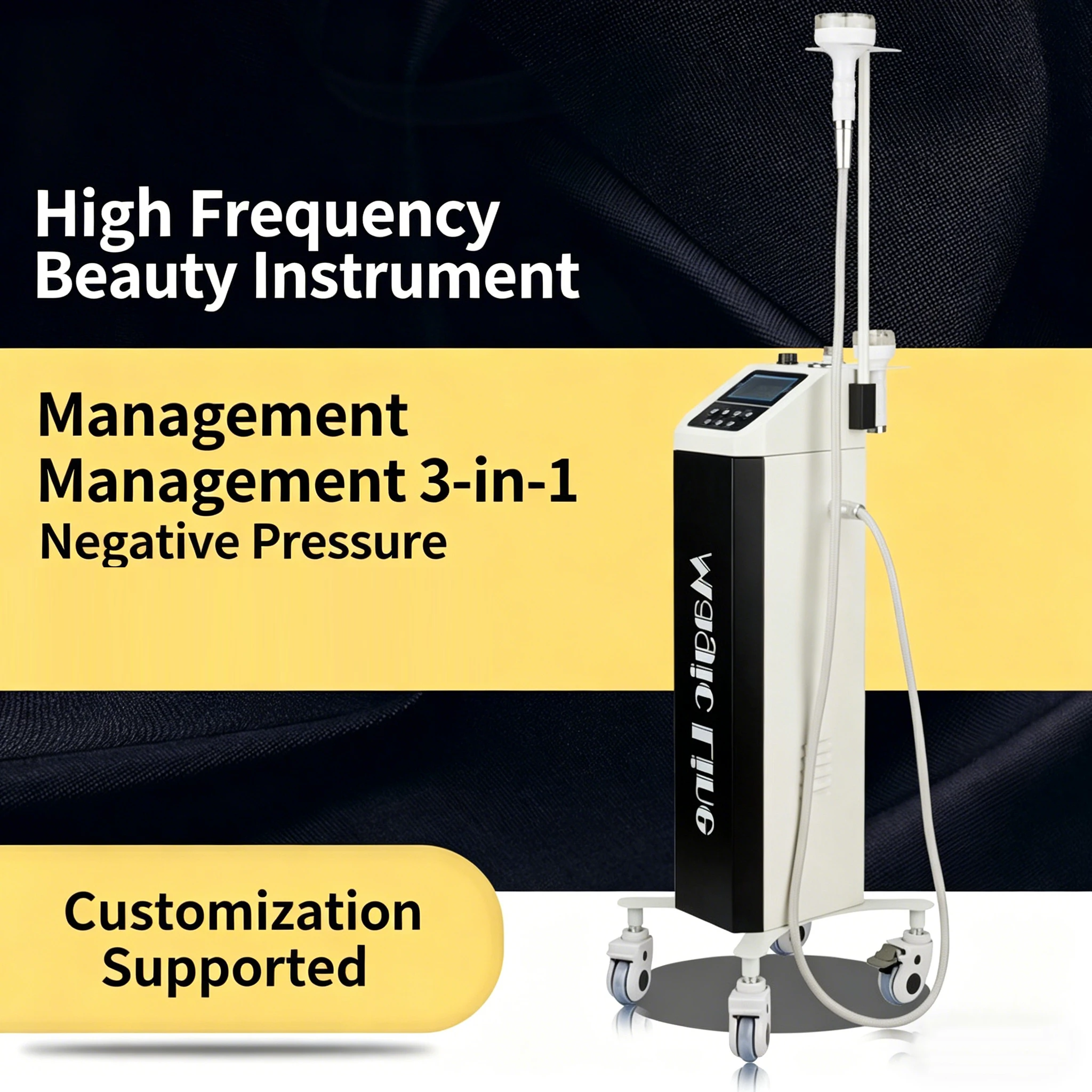 

High Frequency Skin Management, Negative Pressure Scraping, Meridian Unblocking, Thermal Therapy, Body Sculpting Device