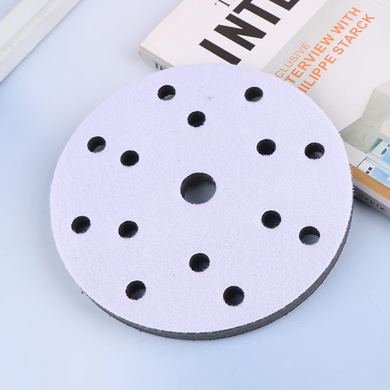 15 Holes Soft Sponge Interface Pad 6 Inch 150mm Sanding Pads Backing Disc Hook & Loop Sanding Discs For Polisher