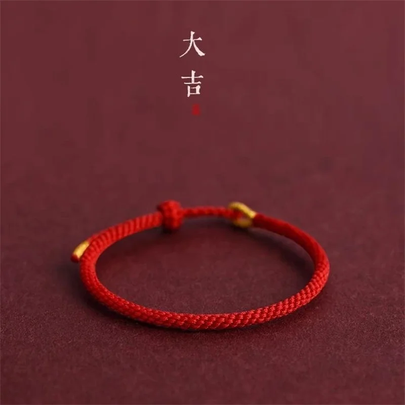 Hand Woven Red Rope Lucky Bracelets For Adult Child  Size Adjustablet Bless Health Peace Best Friend Gift