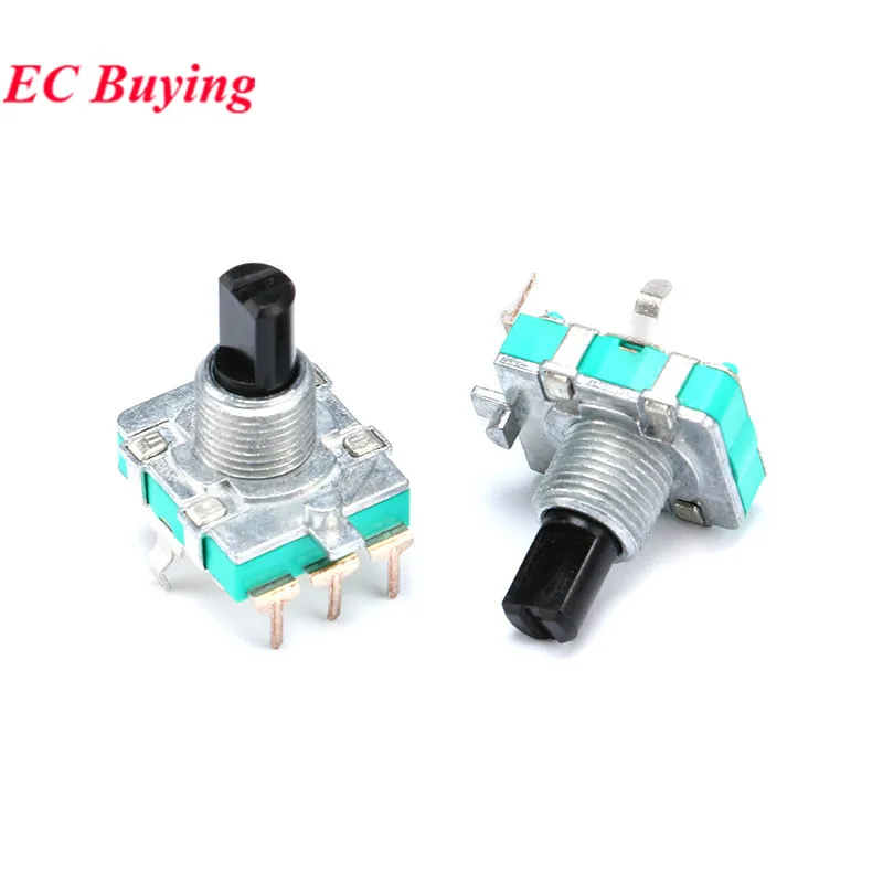 5Pcs/1pc Drehgeber EC11 EC12 EC16 15mm 20mm Halb Pflaume Achse Griff Länge code Schalter Digitale Potentiometer mit Schalter 5Pin – Detail 3