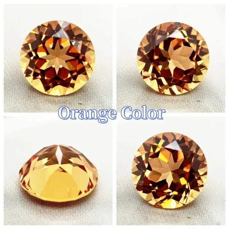 

TOP High Quality Lab Grown Sapphire Multiple Color Round Cut Gemstone DIY Ring Necklace Earrings Materials Selectable Certificat
