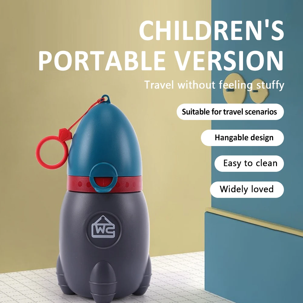 

Children's Portable Rocket Urinal Potty Training Toilet for Boys Girls Travel Outdoor Camping Car Urine Bottle Kids Pee Tool