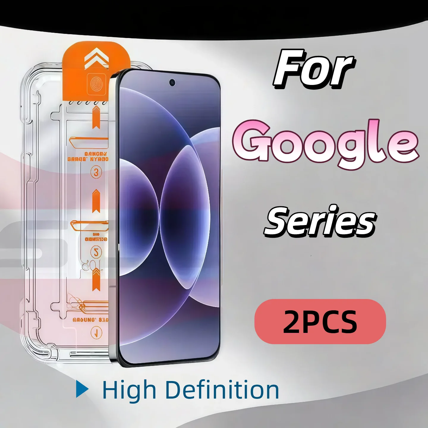 2 قطعة واقي شاشة من الزجاج المقسى عالي الوضوح لسلسلة Google Pixel 6 6A 7 7A 8 8A 8 pro 9 10 - حماية شفافة