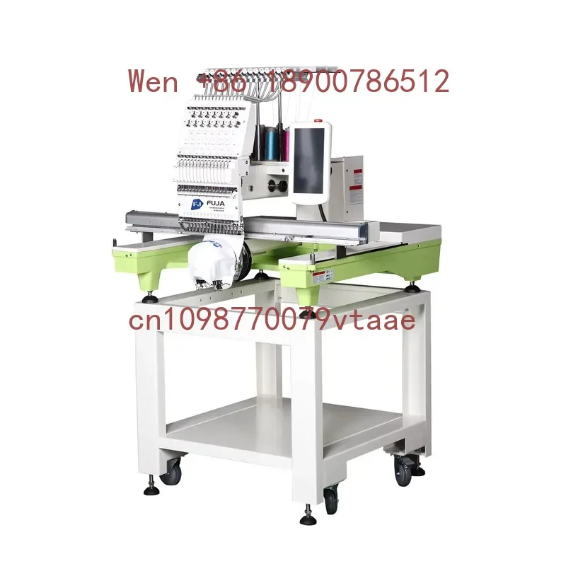 Abaya Industrial Automatic Computerized Embroidery Machine for Cap and Garment with 1200 RPM Motor High-Accuracy