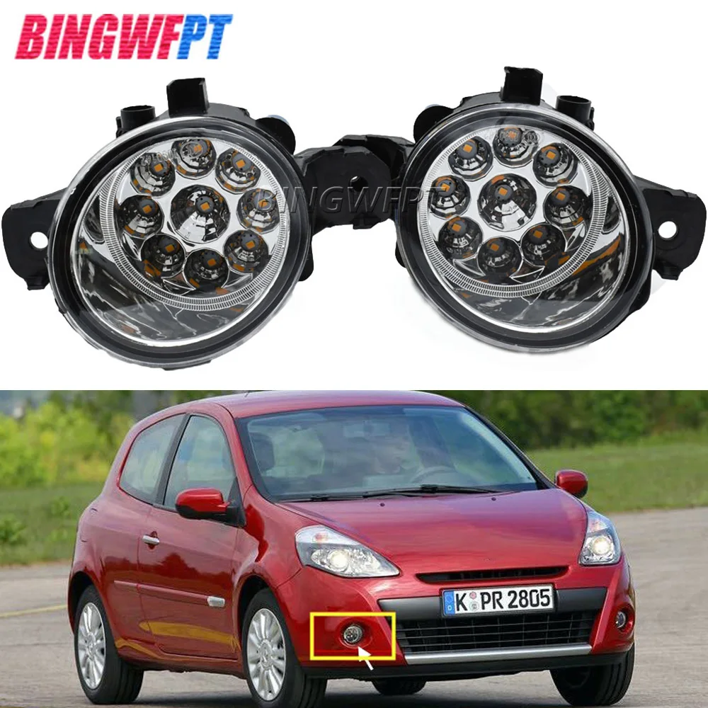 LED FogLights Halogen FogLamp Headlight H11 12V For Renault Clio Grandtour KR0 1 Estate 2008-2015 For Renault Master 3 III 10-15