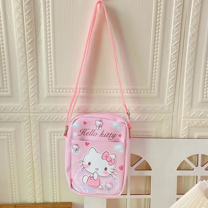 New Crossbody Bags Sanrio Shoulder Messenger Bags Cute Cartoon Portable Backpacks Hellokitty Cinnamorol Kawaii Coin Pouch Girls