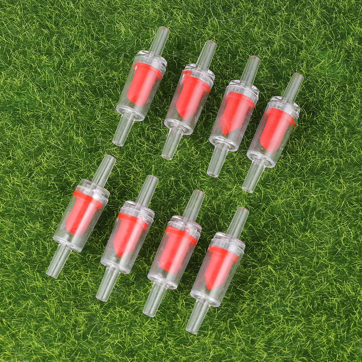 

20Pcs 4mm Non-Return Valve Check Air Connector Red for Aquarium Accessories Sturdy Straight Tubing Easy Install