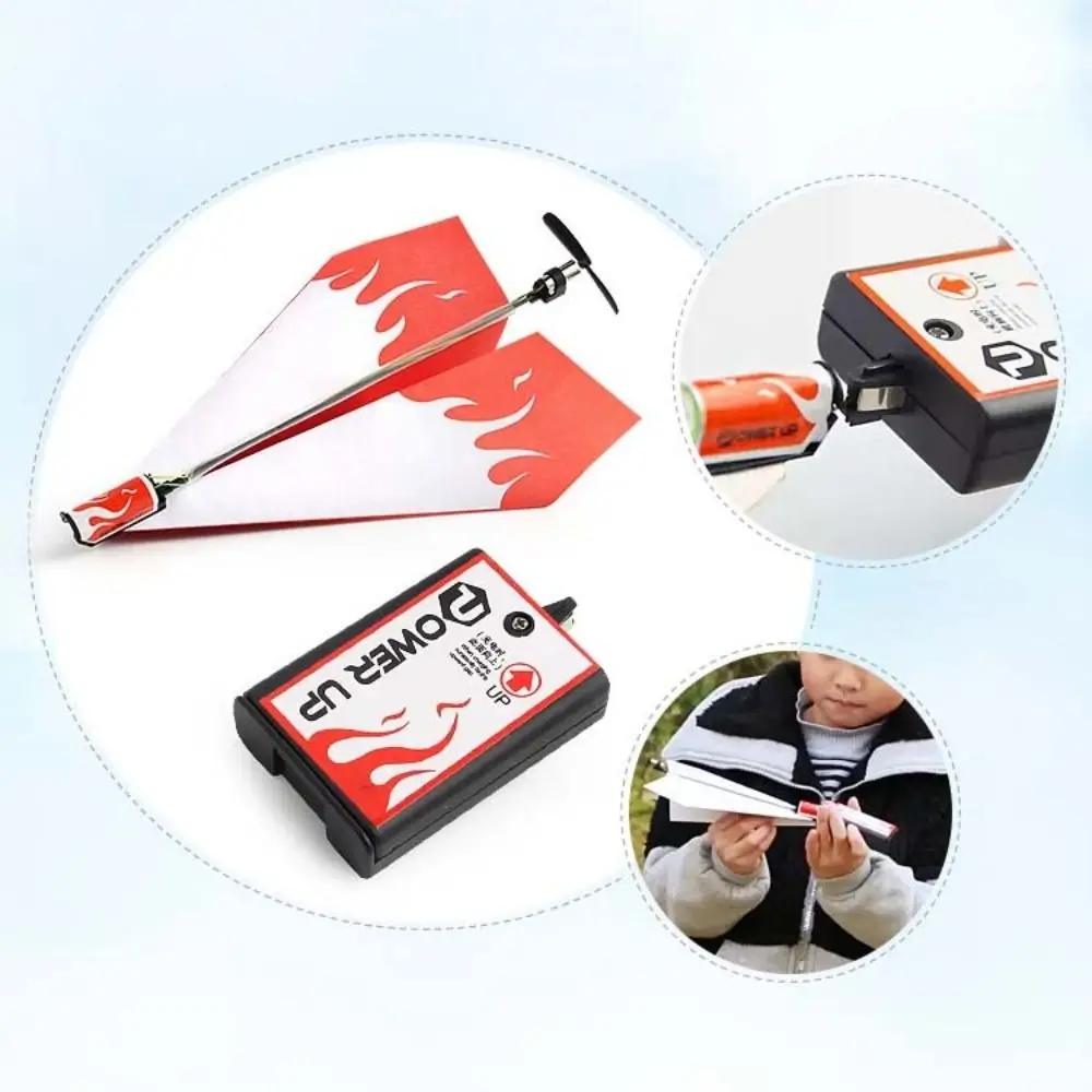 手投げ飛行機電動モデル飛行おもちゃモーター電源折りたたみ紙飛行機 DIY 飛行機教育紙飛行機おもちゃ