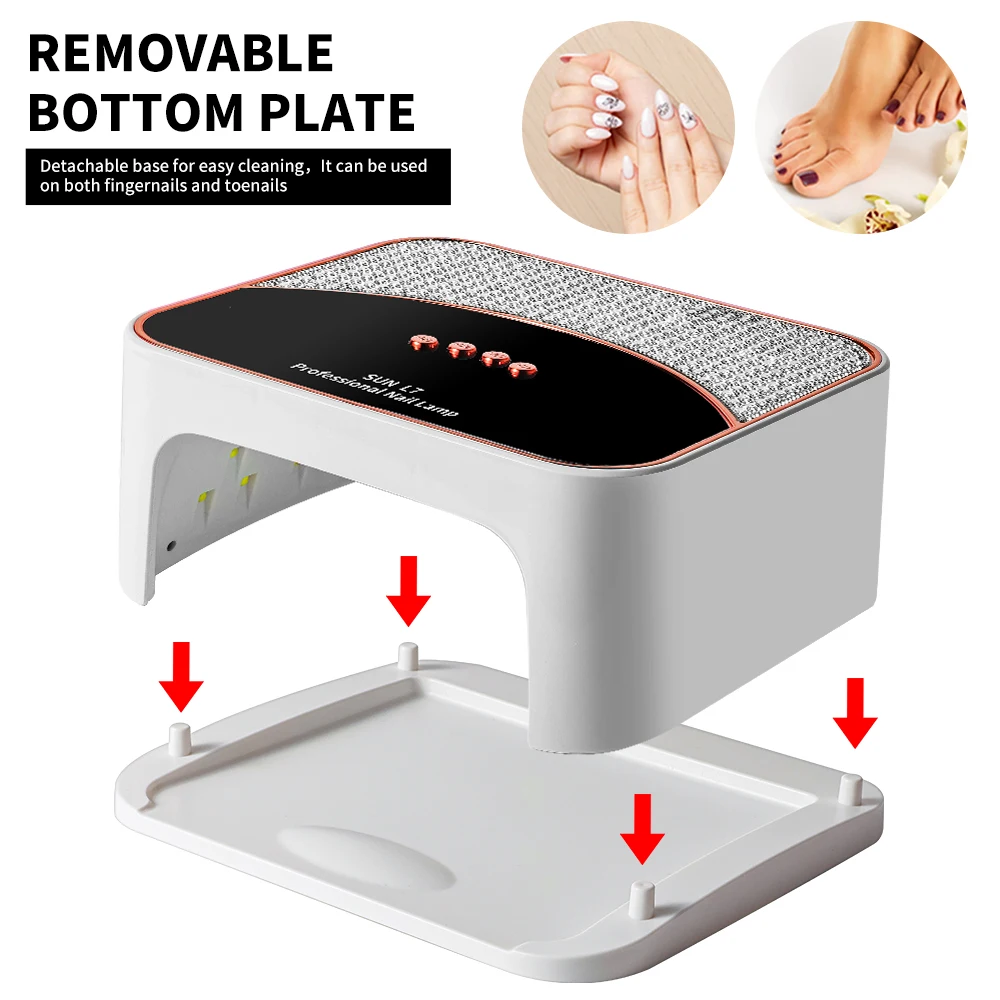 SUN L7 Nail Art Lamp Professional UV Nail Dryer 45LED Lamp Beads Can Quickly Dry and Solidify Gel Nail Polish Pedicure Nail Lamp