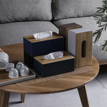 Bamboo Tissue Box 1
