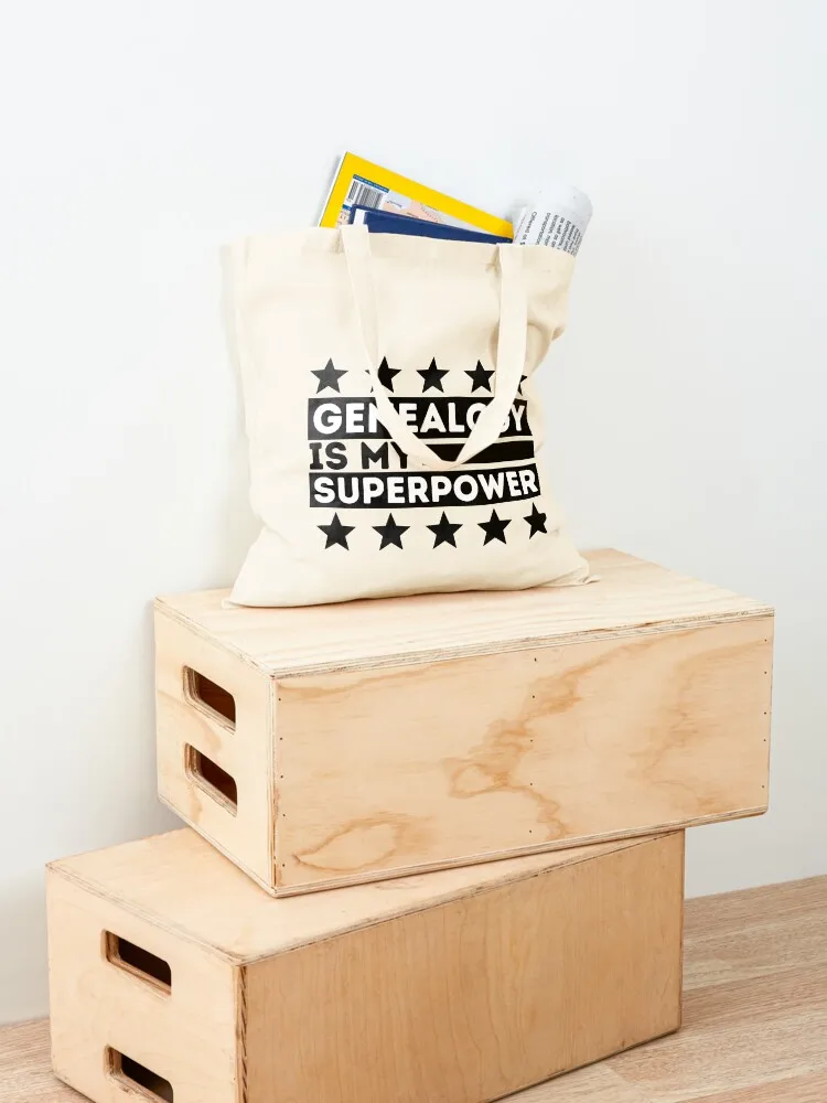 الأنساب هي قوتي الخارقة، حقيبة حمل الأنساب المضحكة، حقائب اليد، حقائب المتسوق، حقيبة لحقائب الشاطئ للنساء #4