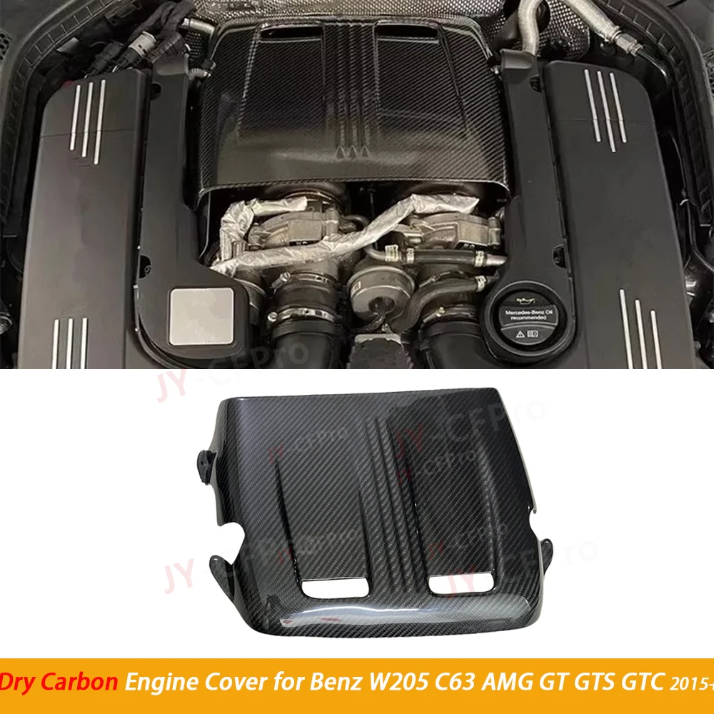 

Сухой карбоновый капот двигателя, крышка капота, комплект кузова для Mercedes Benz W205 C63 AMG GT GTS GTC 2015 2016 2017 2018