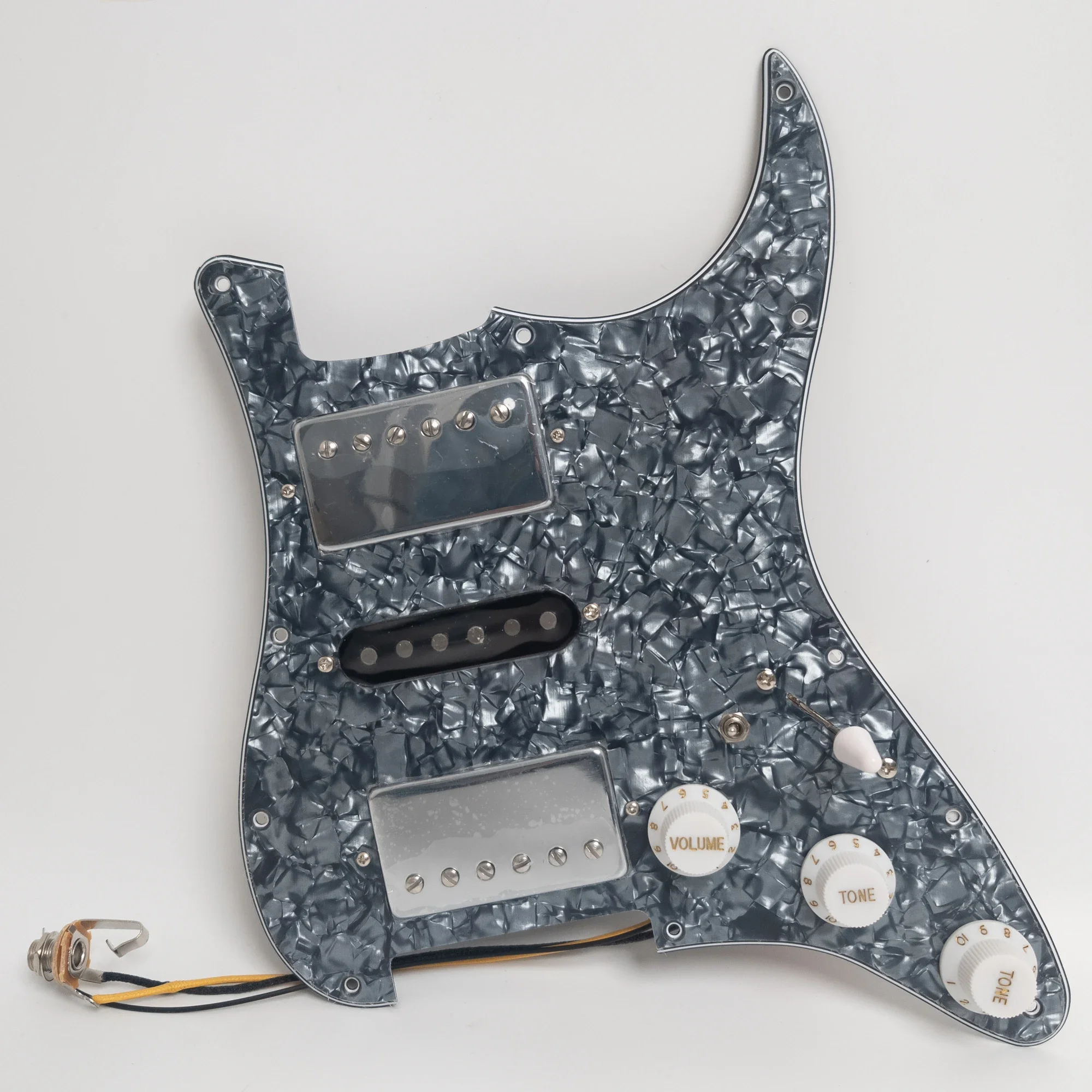 

Guitar Prewired Loaded Pickguard with HSH Alnico 5 Humbucker Pickups Set for ST Electric Guitar Replacement Parts