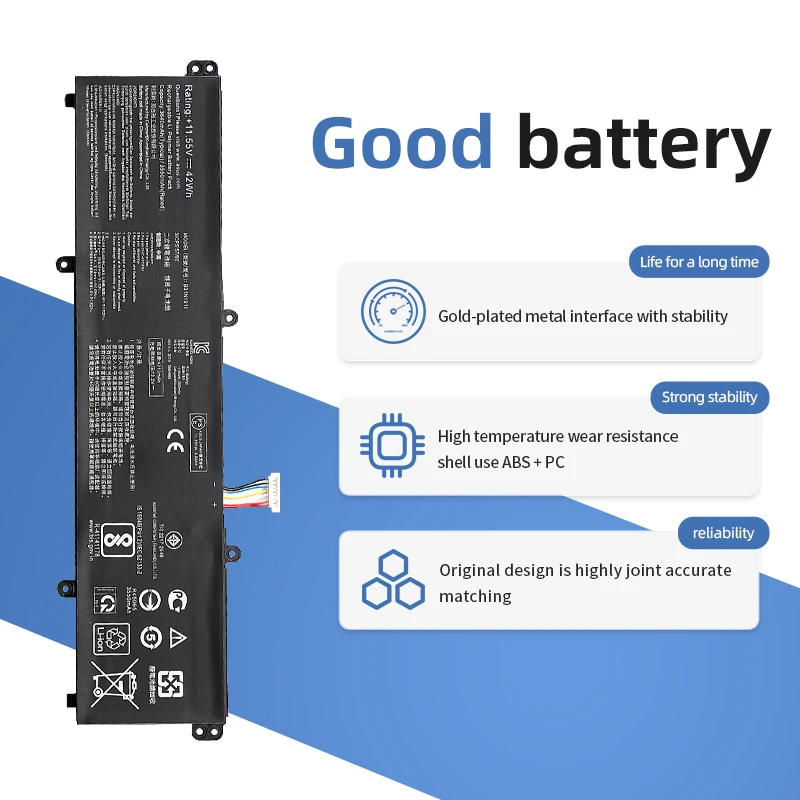 Imagem -03 - Suozhan-bateria para Asus Vivobook Flip 14 B31n1911 11.55v 42wh Tm420ia Tp470ea M413da M413da-ek162t M413da-ek007t X421da X421ea