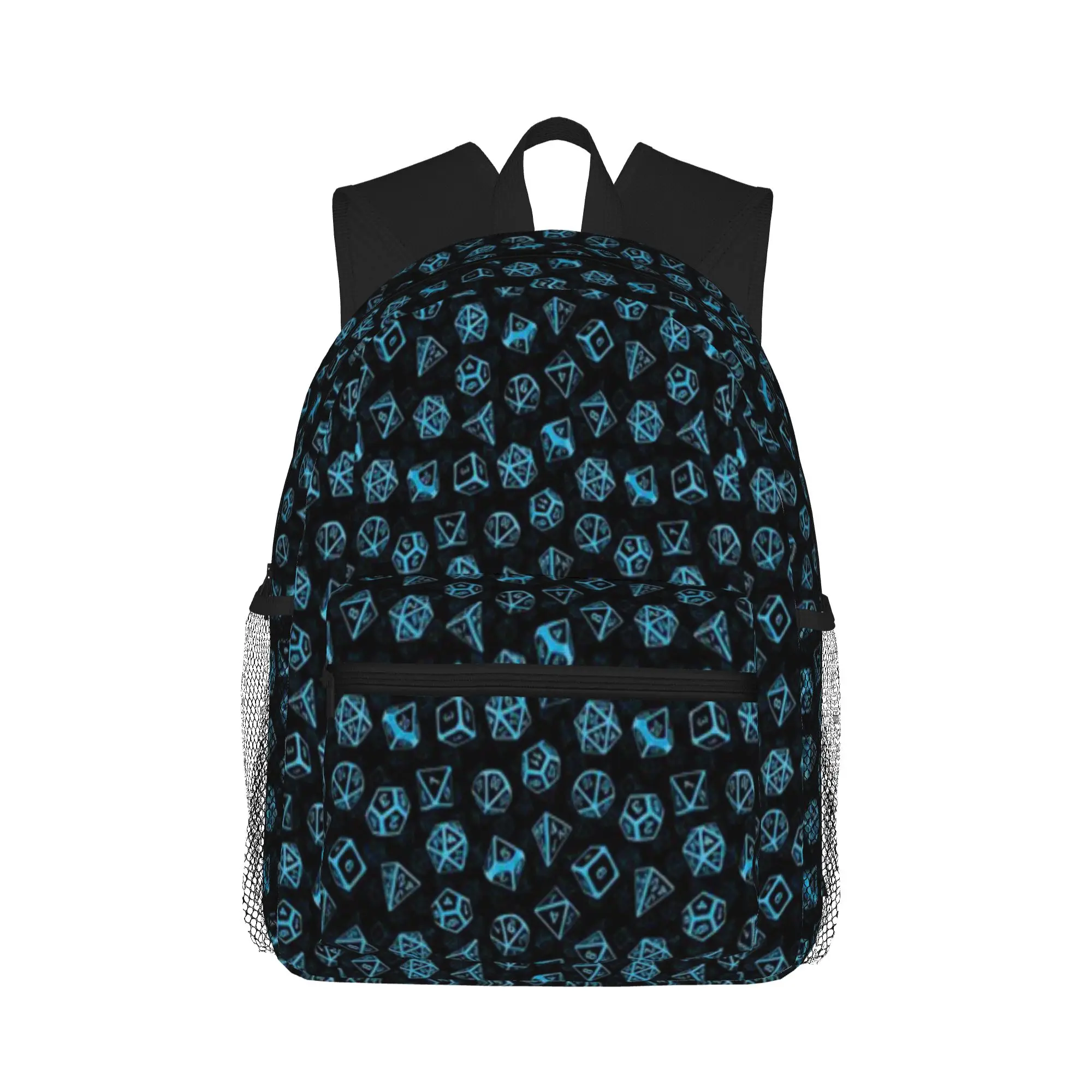 

D20 Dice Set Pattern (Blue) Casual Backpack for Students and Adults Female bags