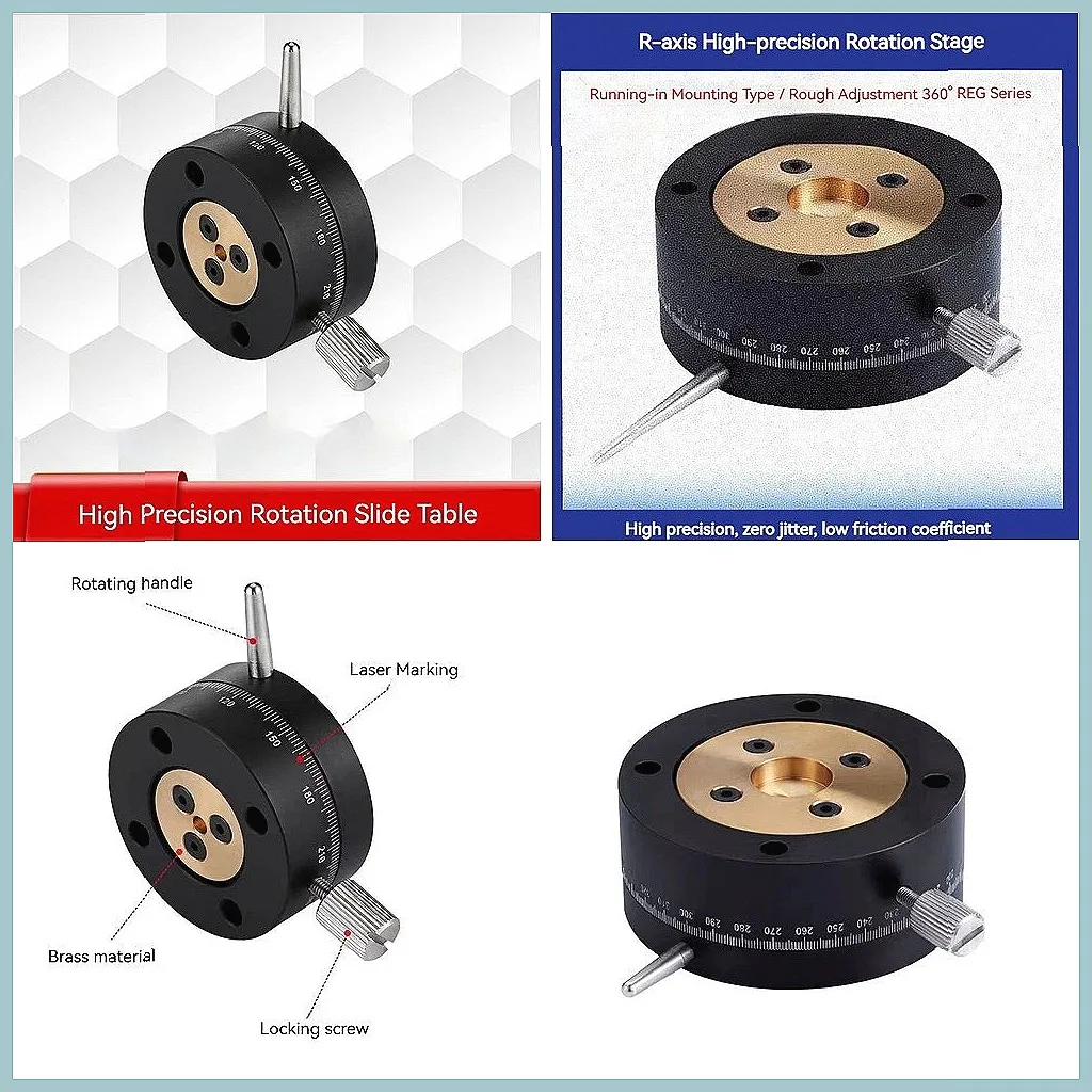 high-precision-rotary-micro-adjustment-stage-reg25-40-60-r-axis-knob-feed-positioning-platform-for-optical-alignment