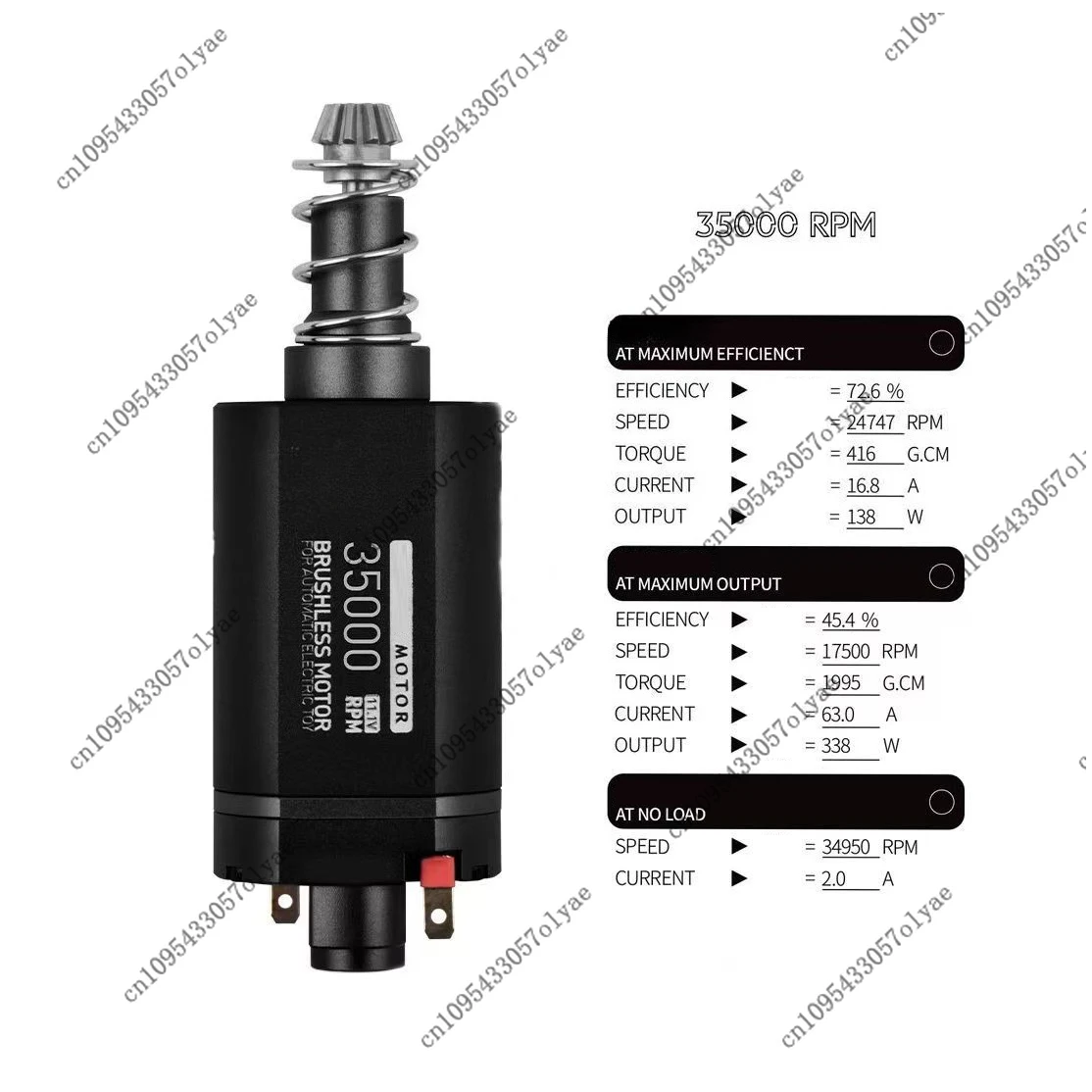 11,1V Langschaftmotor Bürstenloser Motor Einsteigermodell Hochdrehmoment Hochgeschwindigkeits-480-Langschaftmotor – Detail 4