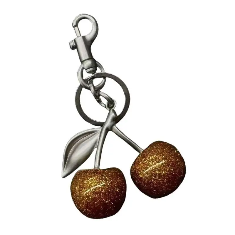 

R1WE модный брелок в форме вишни, очаровательный брелок с фруктовой тематикой, чехол для телефона, аксессуар