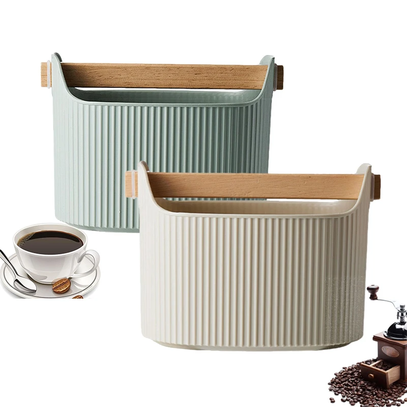 Coffee Grinding Knock Box Silent Shock Absorption Espresso Knock Box Detachable Knock Stick Non-Slip Base Barista Coffee Shop