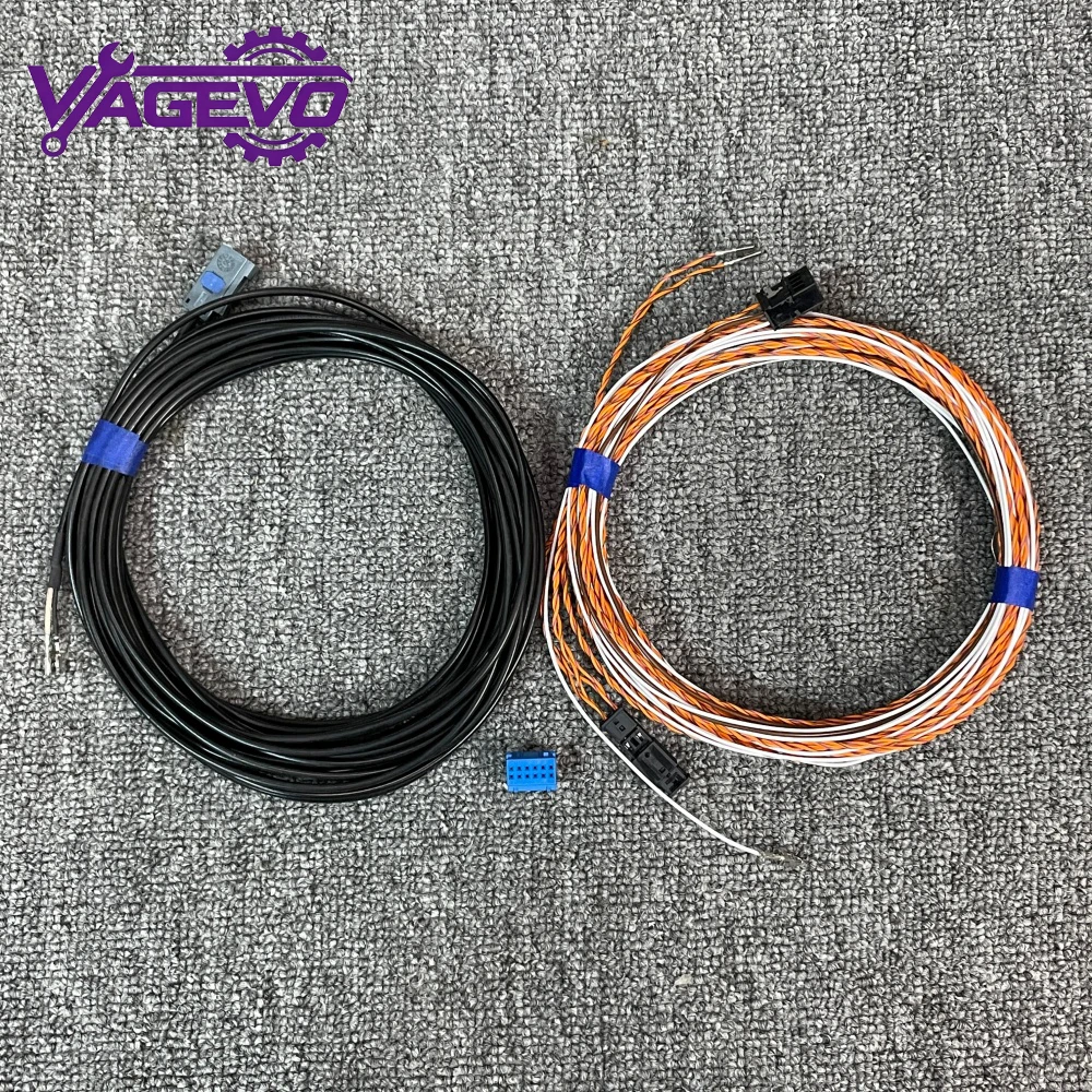 Caméra de recul MIB2 pour VW Audi Skoda Seat avec guide de trajectoire et faisceau de câbles