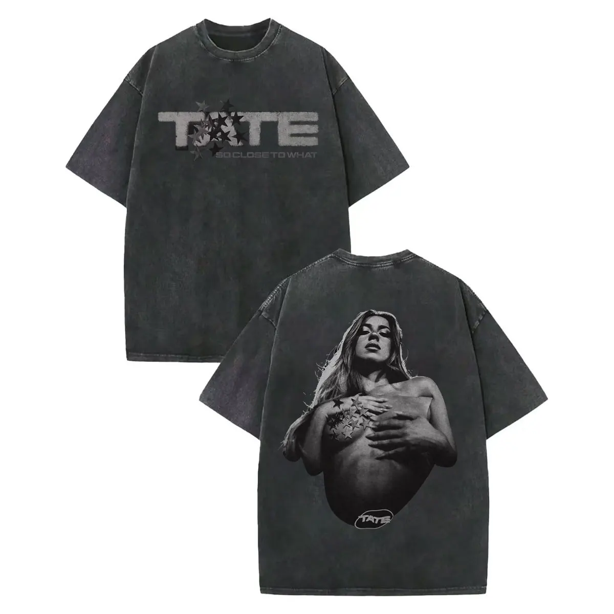 Tate McRae Miss Possessive World Tour T-shirt 2026 Summer New Men Women Cotton Oversized Washed T-shirt Y2K Street Wear Y2K