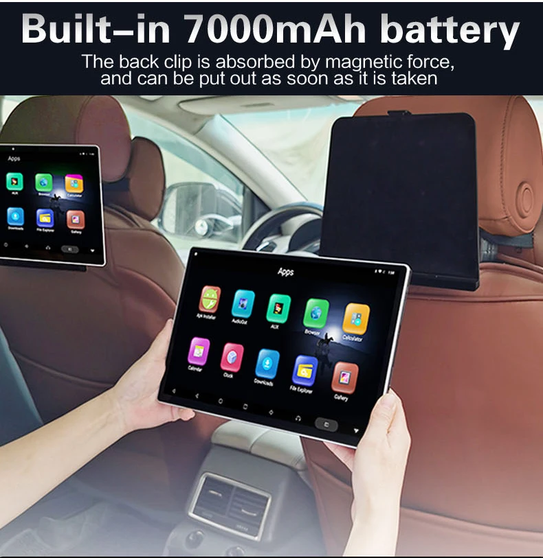 Removable 11.6'' Universal Android 11 High Definition Rear Seat Car Headrest Screen  MP3/MP4 Player with Mirror Link 3+32G ROM