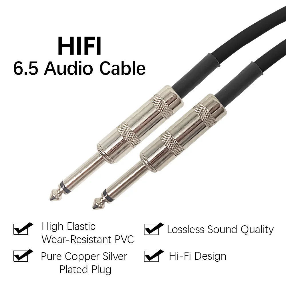 Guitar Cable Wire Cord Jack Line Bass Electric Box Audio Cable Noise Reduction Line Shielded Cable 3/6/10 Meters