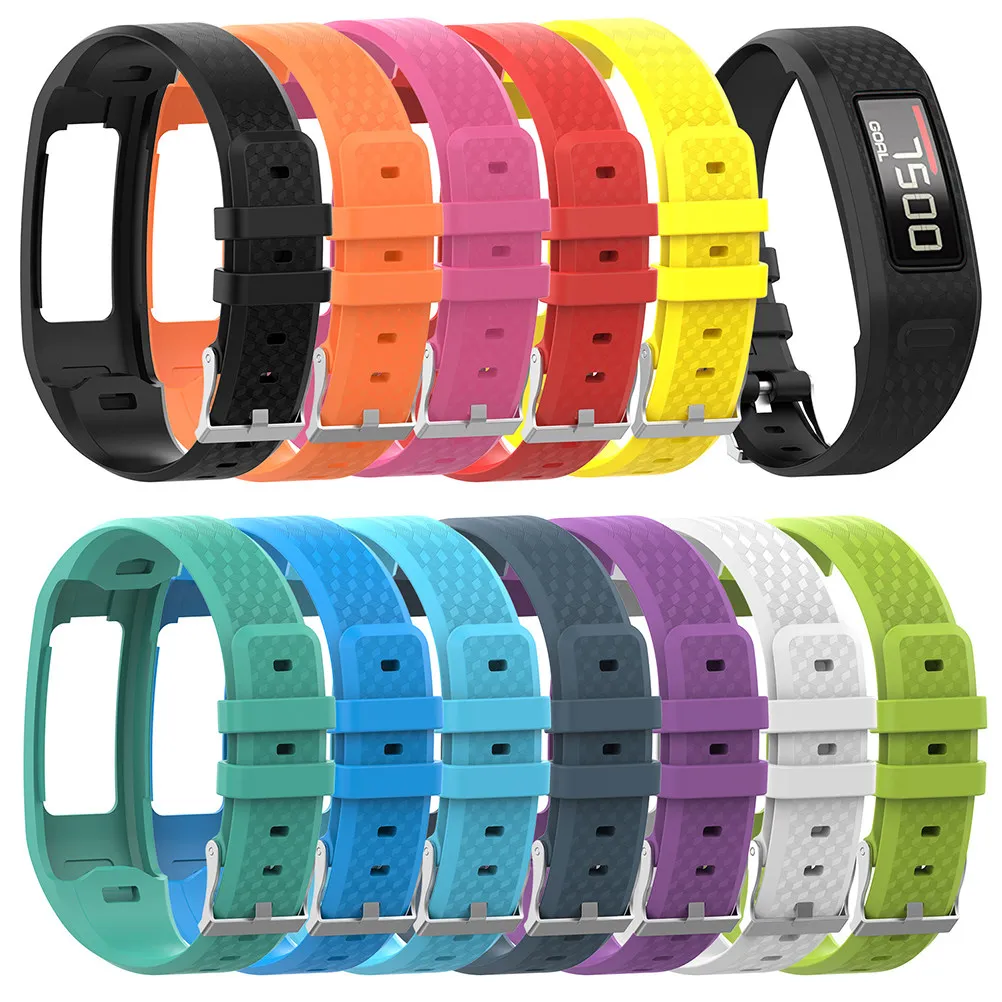 Silicone Watch Band Replacement Strap Black Size Small Adjustable Wristband for 2 Smart Bracelet
