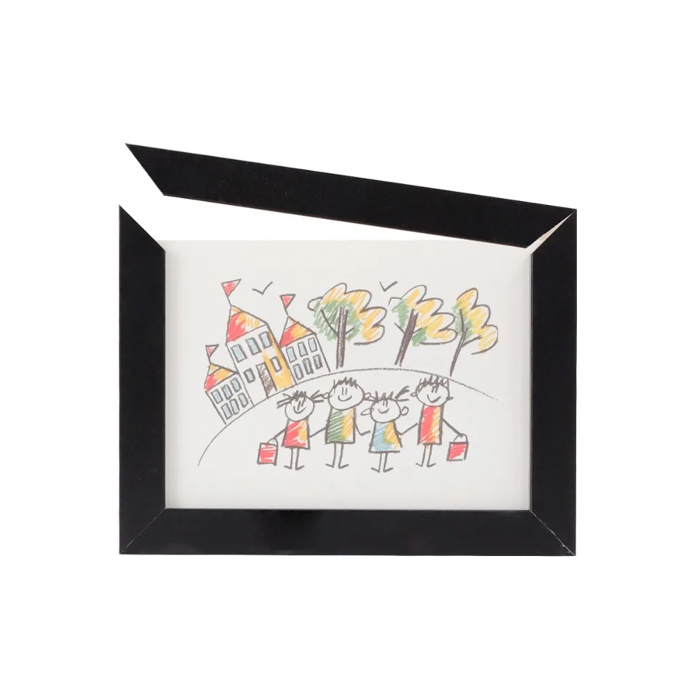 Creative Wall Decoration Wooden Kids Art Frame Changeable Rotatable Photo Frame Memorial Family