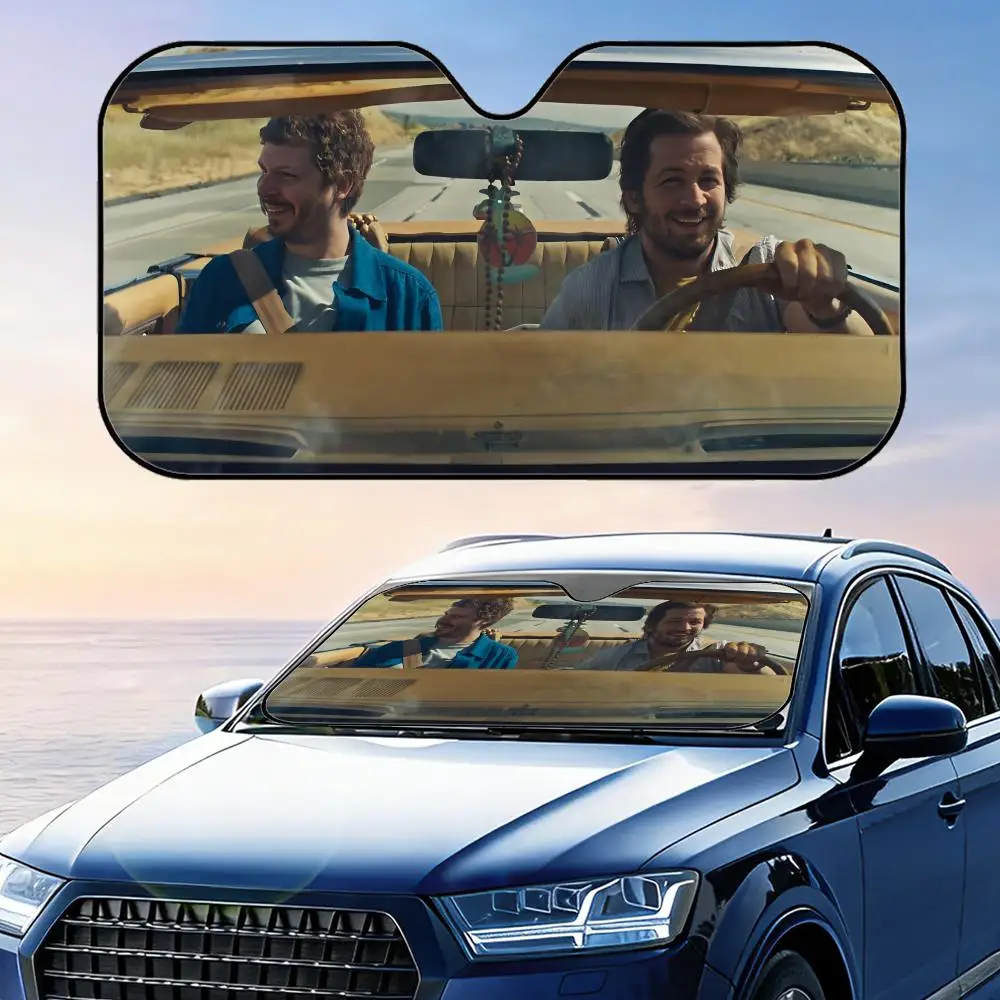 

I Love Superbad Driving Sun Visor Foldable Car Windshield Sun Shade UV Protection Reflective Heat Insulation Reusable Cover