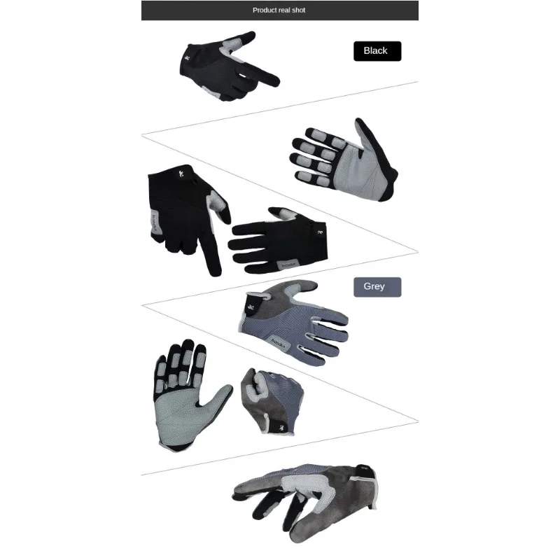 Outdoor mountaineering, rock climbing sports protective gloves, adventure full finger microfiber sports downhill gloves