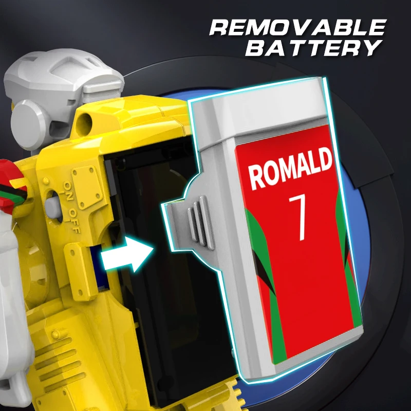 Teeggi RC Robot batalla fútbol 2 uds Control remoto fútbol Robot interactivo para padres e hijos RC batalla Robot juguete regalos de Halloween
