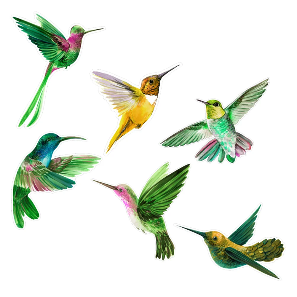 

6 Pcs Glueless Window Film Cling Pvc Clings DIY Static Decal Anti-collision Stop Birds from Hitting Windows Wall Sticker