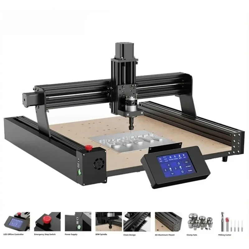 TTC450 3AXIS CNC Router Milling Cutting Engraver Spindle Motor Kit DIY for PCB PVC Metal Acrylic Printer Working