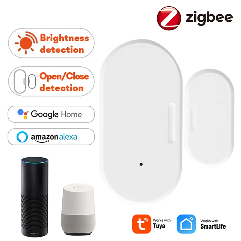 

Tuya Zigbee Door Sensor Door Open/Closed Detector Home Alarm Security Protection Smart Life Control Via Alexa Google Smart Home