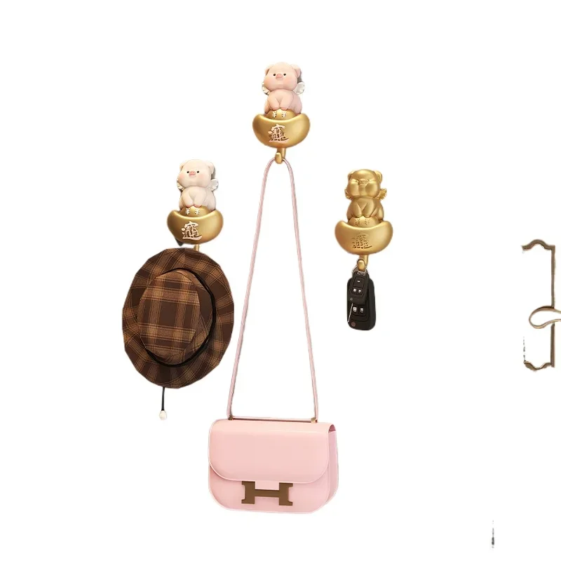 

Creative cute piggy hook high value personalized children's room bedroom coat hook