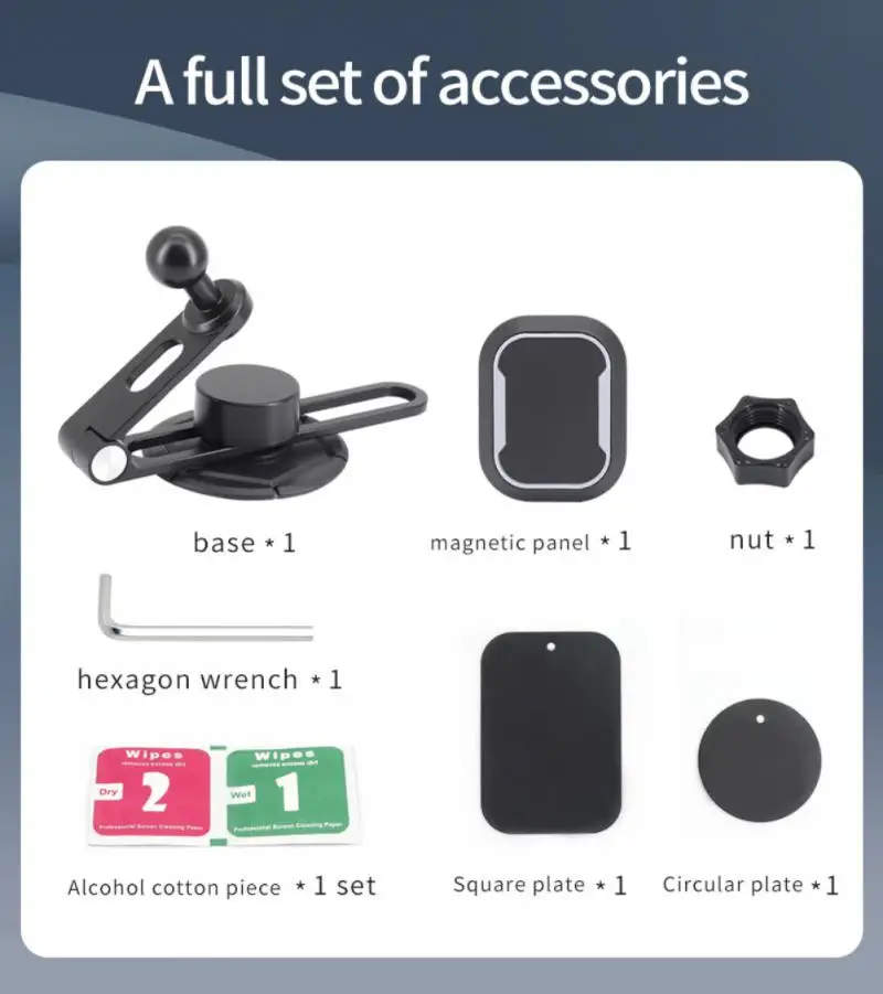 Uchwyt na telefon GPS Składany przenośny uniwersalny wielofunkcyjny obrót o 360 stopni do akcesoriów samochodowych Model3y