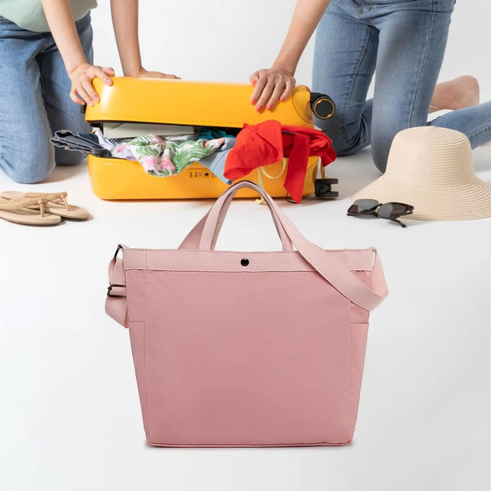 

Gym Bag Duffel Bag Large Capacity for Women Men Tote Pocket Shoulder Sports