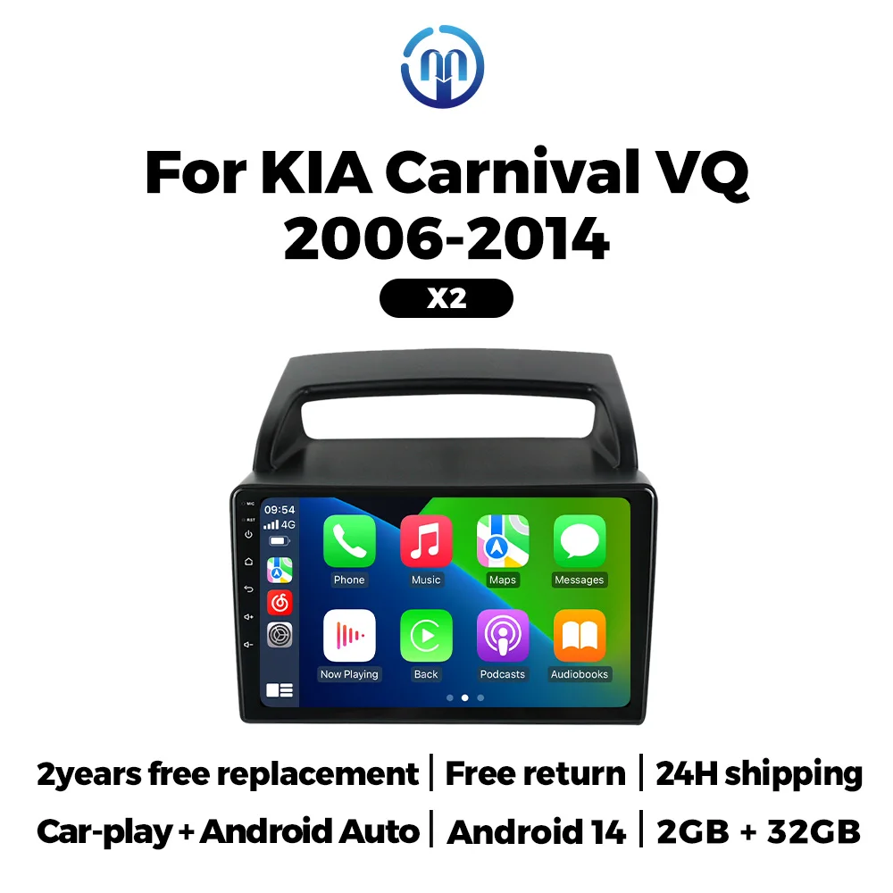 MEKEDE Android All-in-One Car Radio Stereo for Kia Carnival VQ 2006-2014 Car Multimedia Player Wireless CarPlay Auto Head Unit