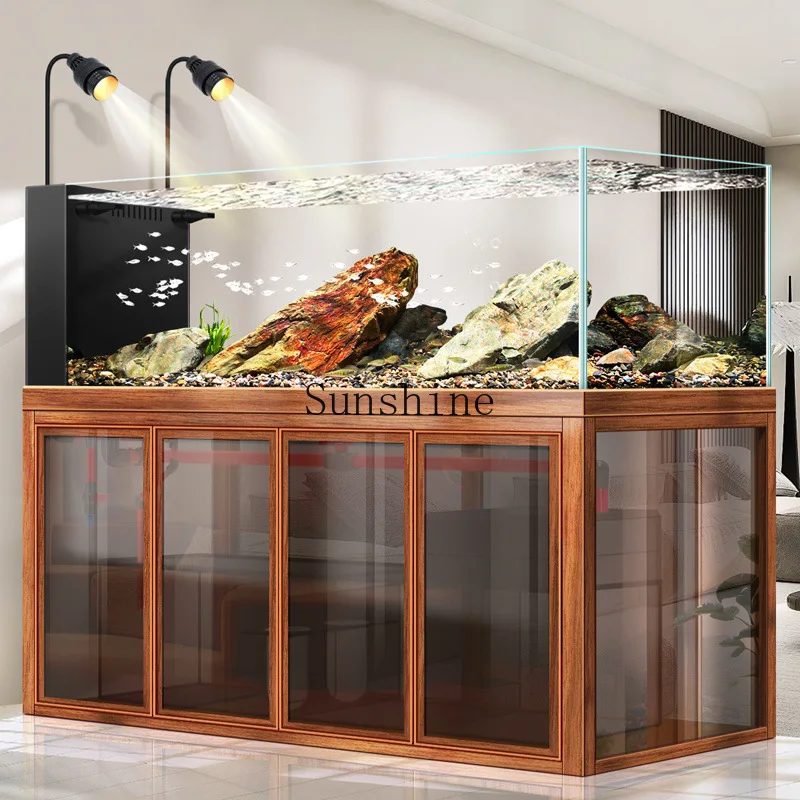 

Household large intelligent bottom filter ultra-white high-grade fish tank ecological landscaping aquatic plant tank