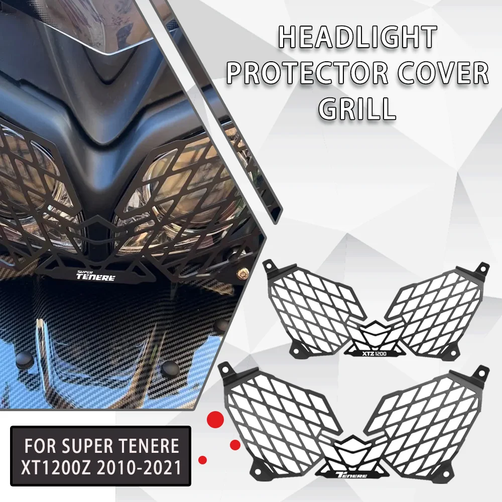 

Headlight Grill Guard Cover Protector For YAMAHA XT1200Z Super Tenere XT1200Z XTZ1200 Supertenere1200 2010 - 2024 2023 2022 2021