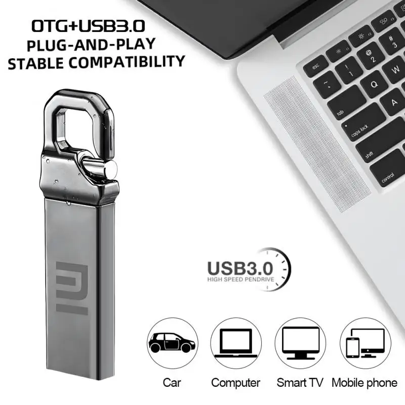 Original Xiaomi Pen Drive 2 TB USB 3.0 Flash Metal Drive 1TB Large Capacity High-Speed Transfer Storage Waterproof Memory U Disk