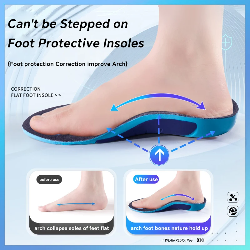 Sport Insoles for Shoes Sole Shock Absorption Deodorant Breathable Cushion Running Insoles for Feet Man Women Orthopedic Insoles