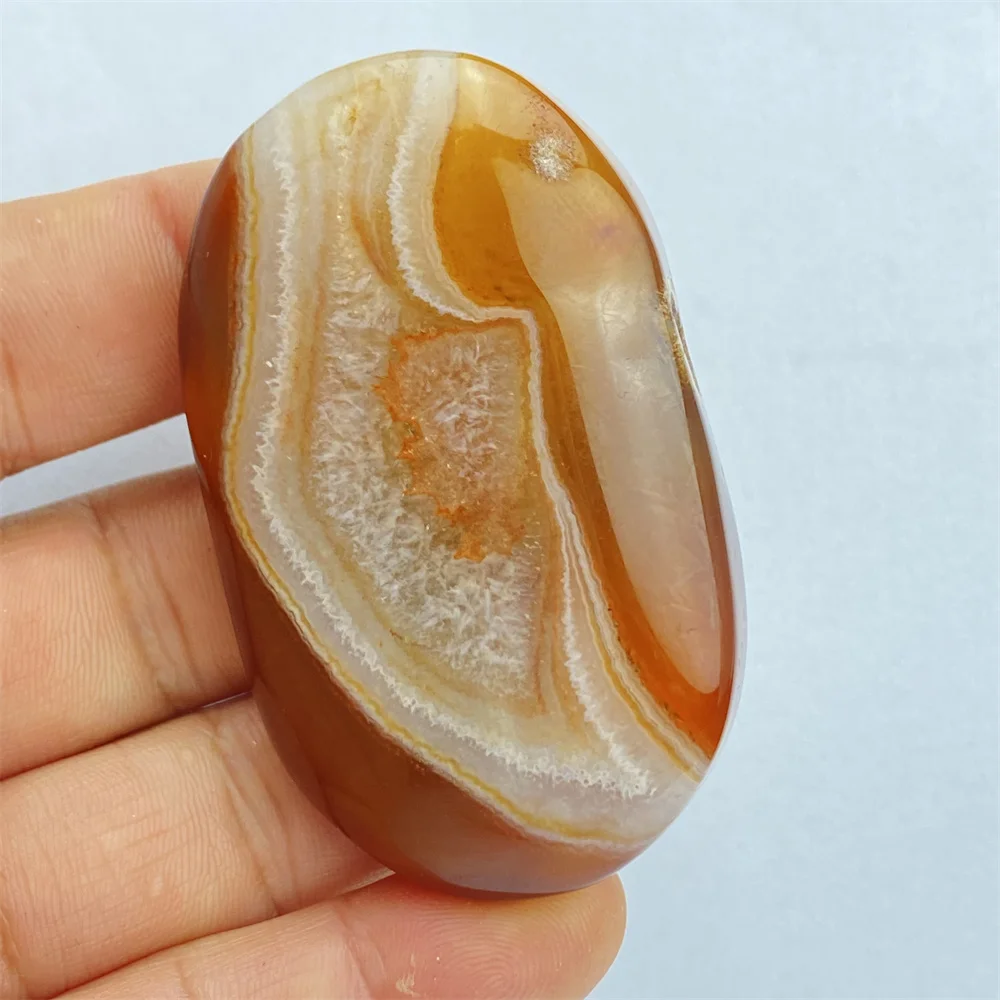 Naturalny czerwony agat koronkowy Polerowany kryształ Palm Play and Heart Shape Carnelian Spiritual Reiki Healing Stone Home Decor Holiday Gif