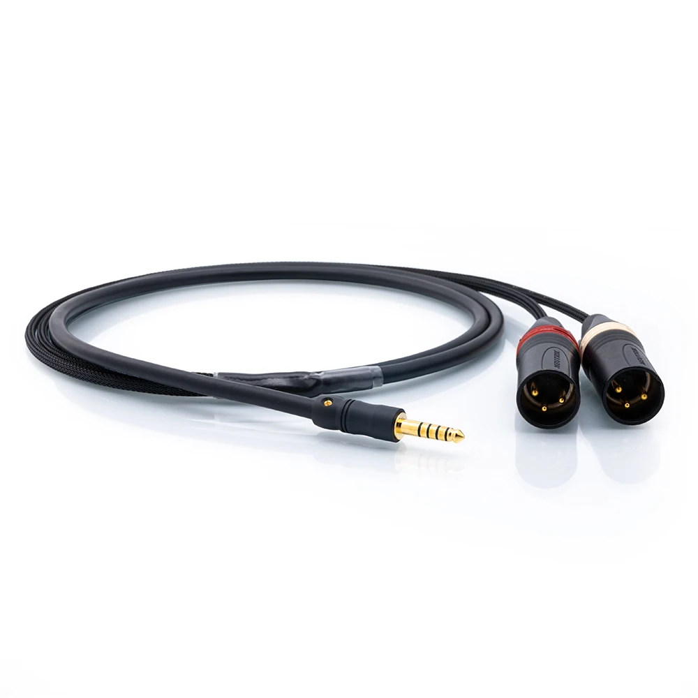 ■ Japan Mogami 2534 HIFI Balance 4,4 mm do 2 XLR męskich 3-pinowych kabli audio | Złota wtyczka Neutrik | Dla Mp3 pha2a wm1a 1z zx300a