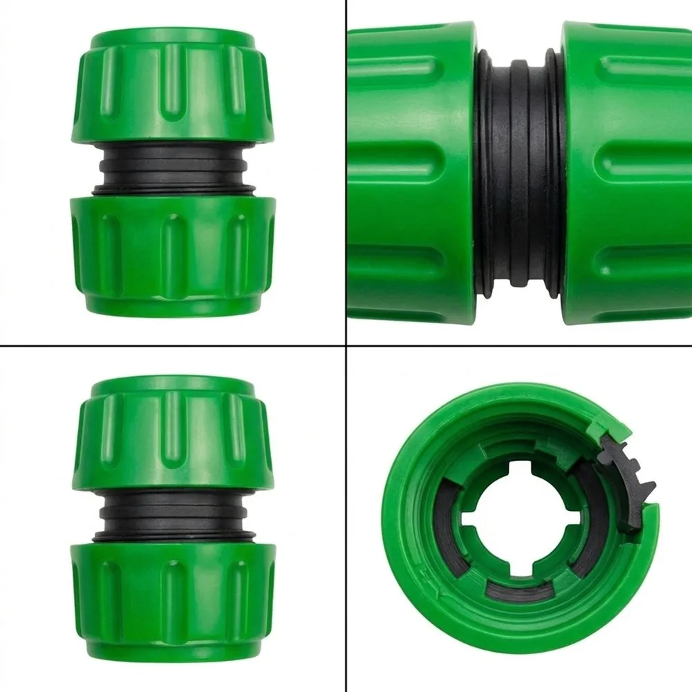Hose Repair Connectors Set 4pcs ABS Material for Garden Hose Leak Fix Easy Cut and Connect Without Special Tools