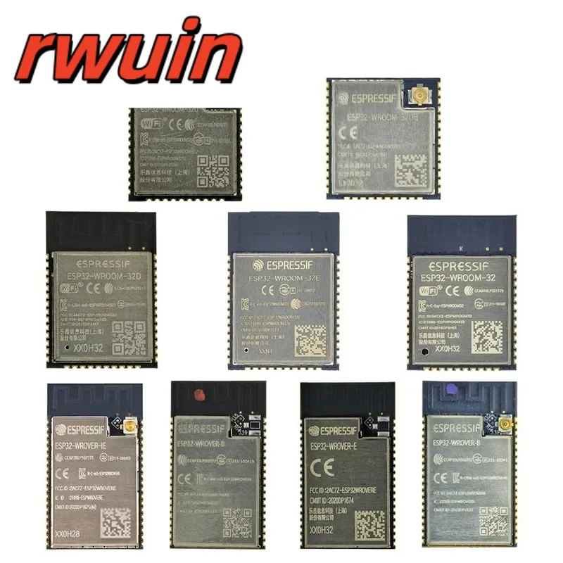 ESP32-WROOM-32D 32U 32E 32UE WROVER-B IB WiFi+Bluetooth-compatible Module Smart Home Automation  Wireless Module for DIY Arduino
